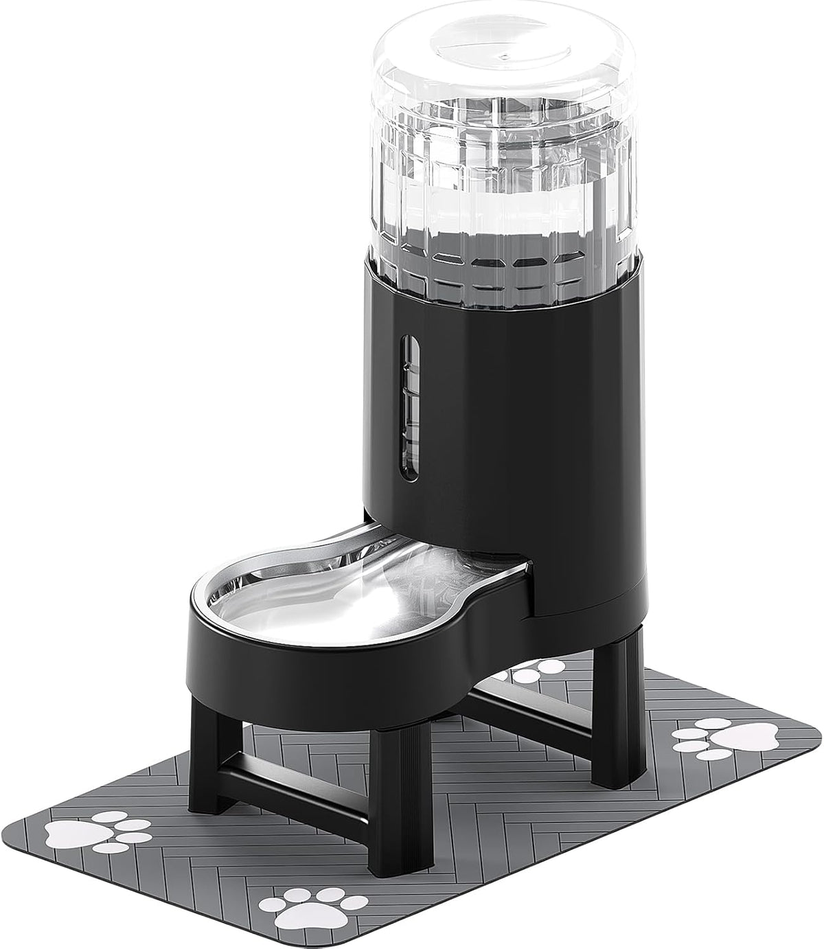 CZPET Elevated Dog Water Bowl Dispenser with Mat for Large Dogs,Tall Raised Pet Waterer