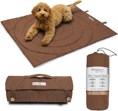 Portable Dog Mat - Waterproof & Foldable Pet Bed - Ideal for Indoor, Outdoor, Cafes, Travel