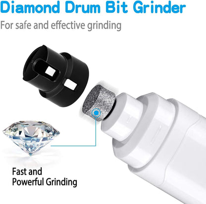 Casfuy Dog Nail Grinder Upgraded - Professional 2-Speed Electric Rechargeable Pet Nail Trimmer