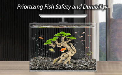Novelsite Fish Tank Decoration- Cliff Bonsai Trees with Faux Moss- Aquarium Decoration Aqua