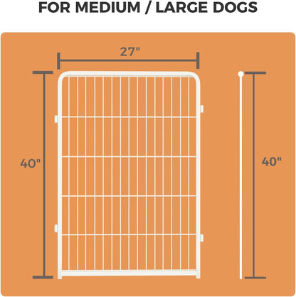 FXW Homeplus Unleashed Indoor Dog Playpen - Stress-Free and Safe Play, Heavy Duty 40 Inch 4 Wire