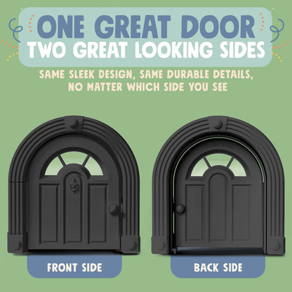 Meow Manor® Cat Door Interior Door - No-Flap, Interior Cat Door for Cats Up to 20 lbs, Easy DIY