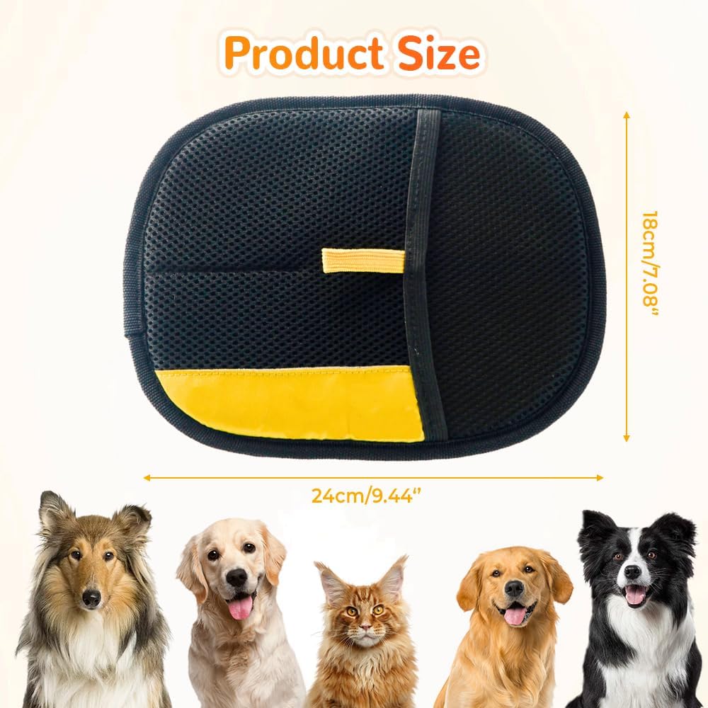 2025 Upgrade Pet Hair Remover Gloves, Reusable Cat Dog Grooming Gloves Pet Hair Remover