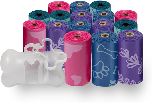 Best Pet Supplies Dog Poop Bags for Waste Refuse Cleanup, Doggy Roll Replacements for Outdoor Puppy