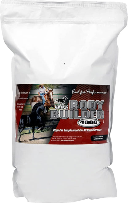 Body Builder 4000, Horse Weight Gain Supplement, High Fat and Energy Horse Weight Builder with Body