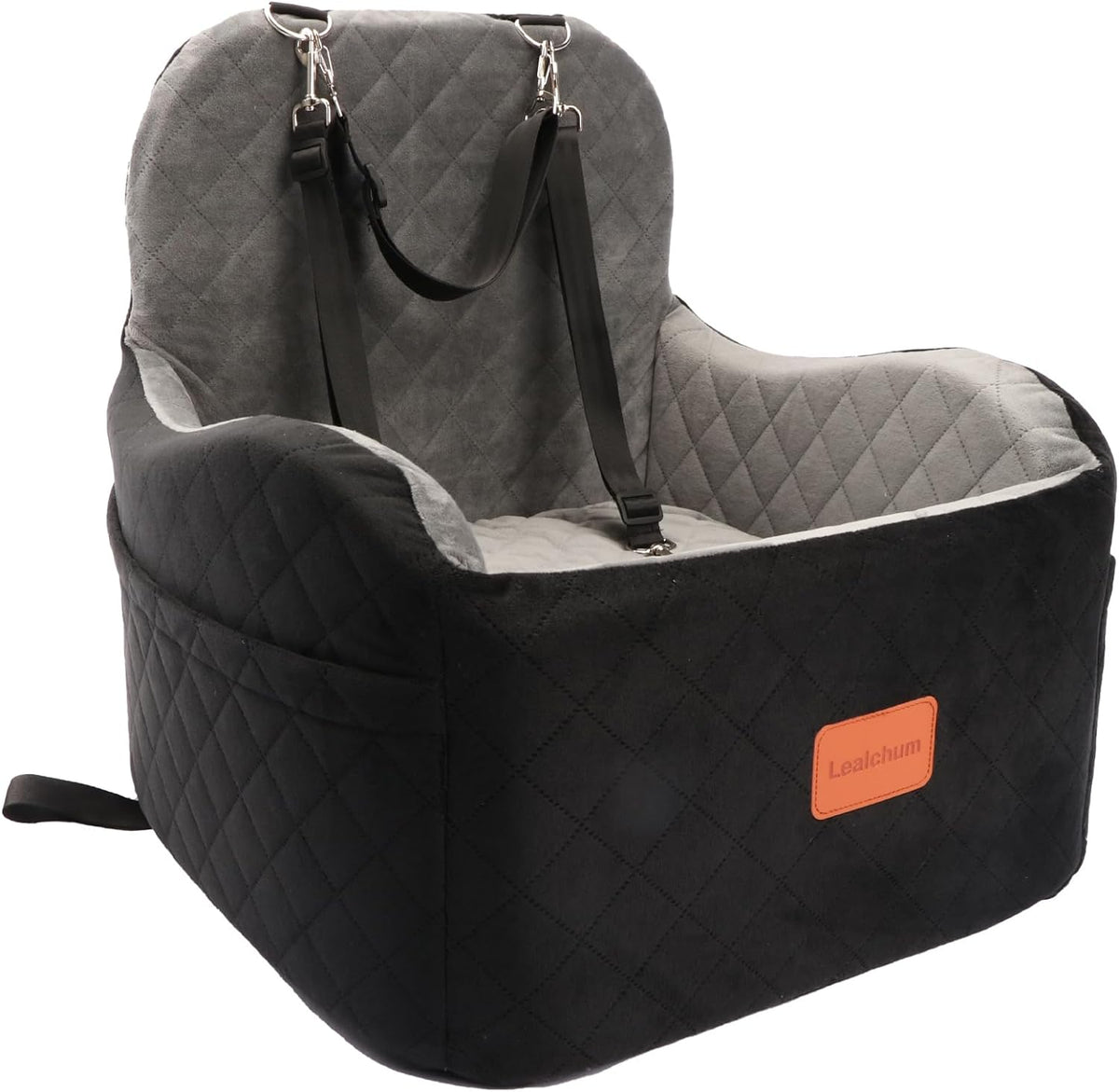 Dog Booster Car Seat for Small/Medium Dogs,6in Memory Foam Elevated Cushion,Fully Detachable and