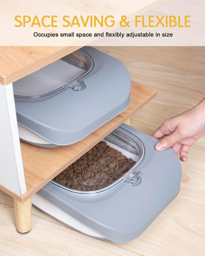 13 Lbs Dog Food Container, Collapsible Dog Food Storage Container with Airtight Lid, Cat Food