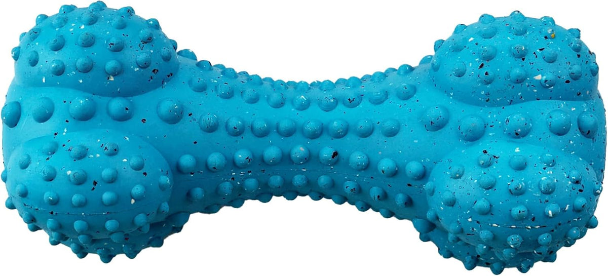Max Fusion Made with Nike Grind, Arlee Rubber Bone Dog Toy, Dog Toys for All Dogs, Blue Durable &