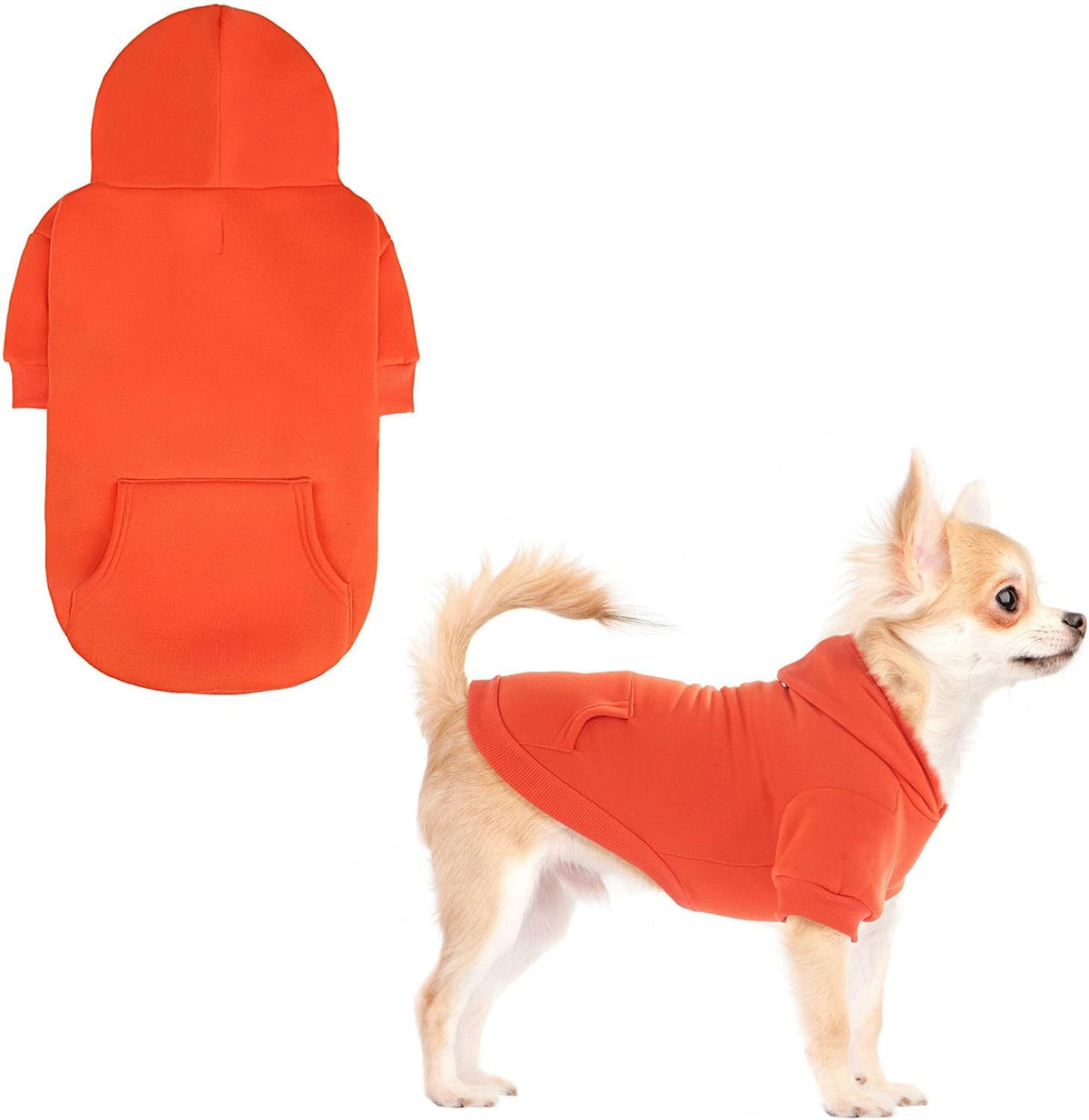 KOOLTAIL Fall Dog Hoodie - Soft & Warm Dog Thanksgiving Sweater with Leash Hole and Pocket, Pet