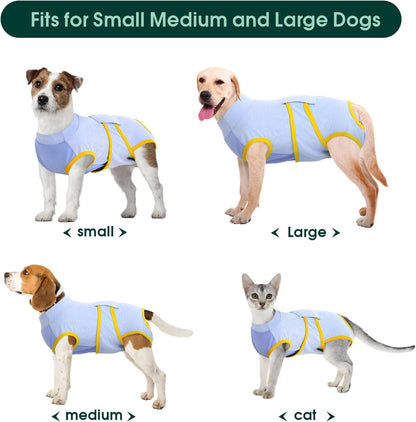 Kuoser Recovery Suit for Dogs Cats After Surgery, Professional Pet Recovery Shirt Dog Abdominal