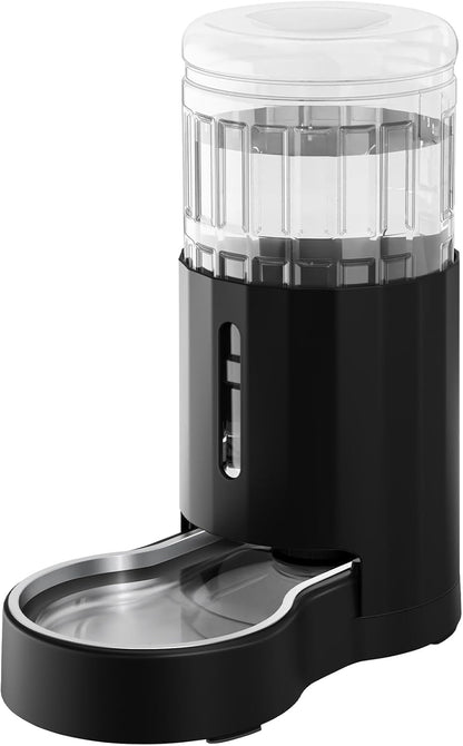 CZPET Automatic 7L Dog and Cat Water Dispenser with Stainless Steel Bowl Gravity Waterer,100%