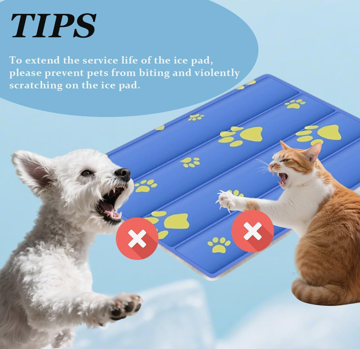 Dog Cooling Mat, Cooling Mat for Dogs & Cat, Provides Instant Relief for Small, Medium, Large Dogs