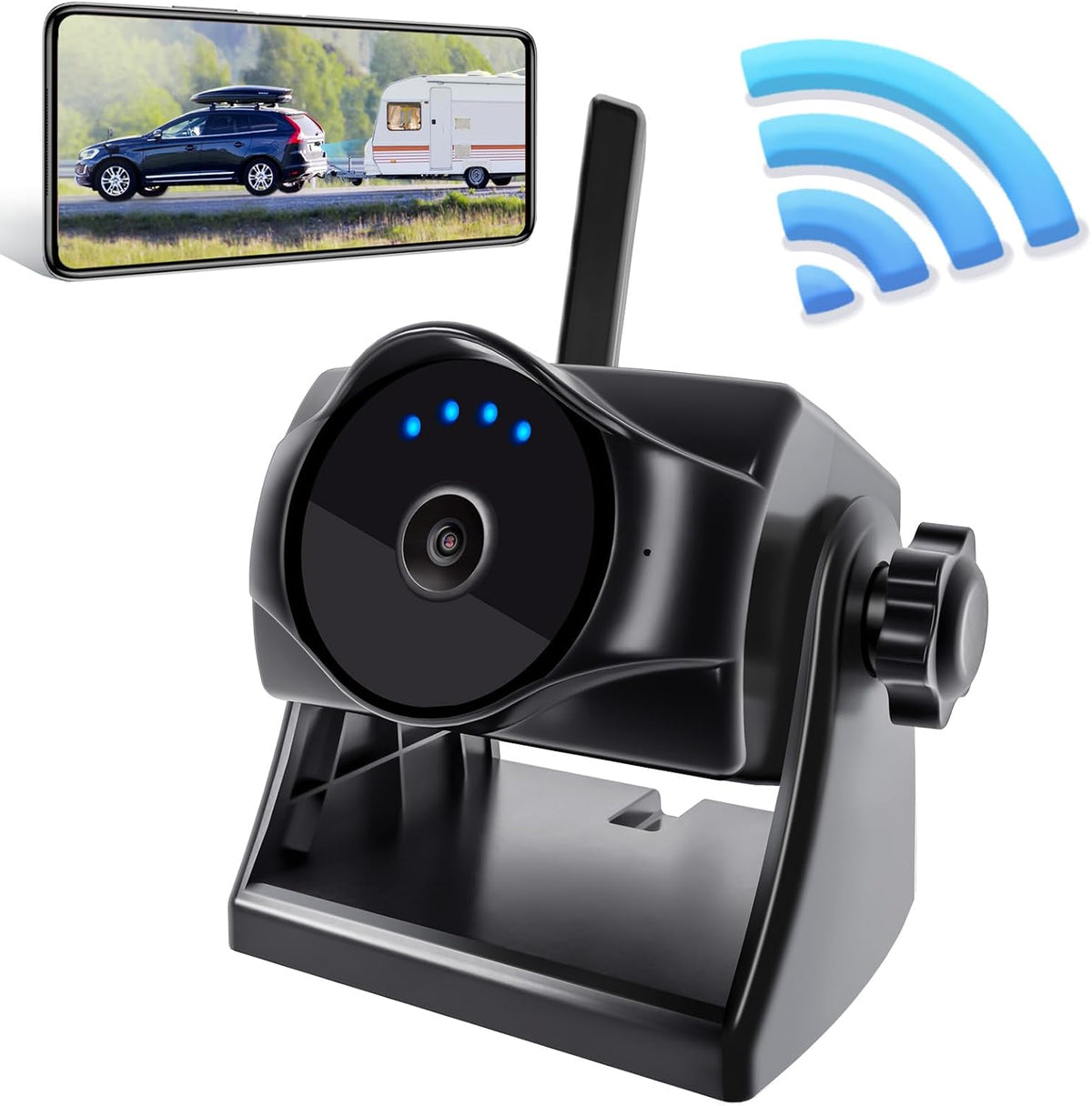 1080P Magnetic Wireless Backup Camera, WiFi Hitch Camera with Long-Lasting Battery,Night