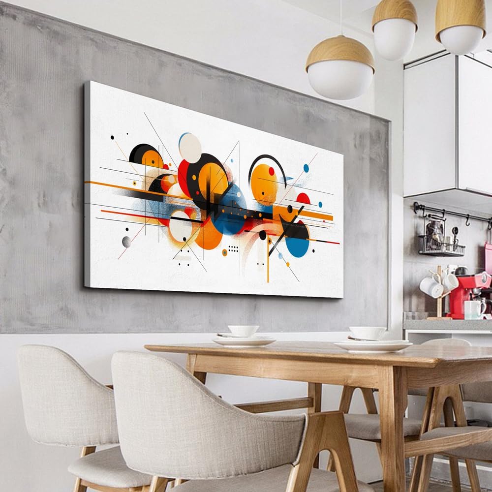 hyidecorart Large Wall Art For Living Room Wall Decorations For Bedroom Line Color Block Abstract