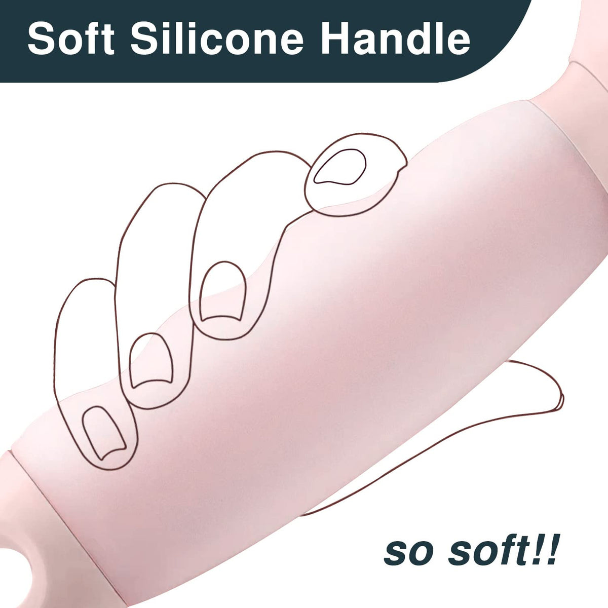 Cat Hair Brush, Soft Silicone Self Cleaning Brush for Short and Long Haired Cats, Pink Pet Grooming