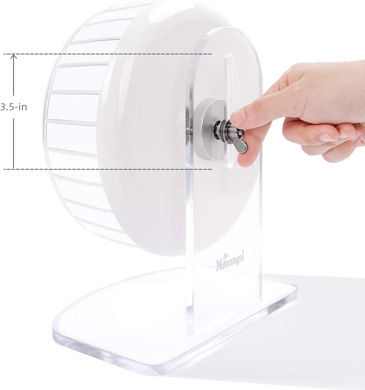 Niteangel Super-Silent Hamster Exercise Wheels - Quiet Spinner Hamster Running Wheels with
