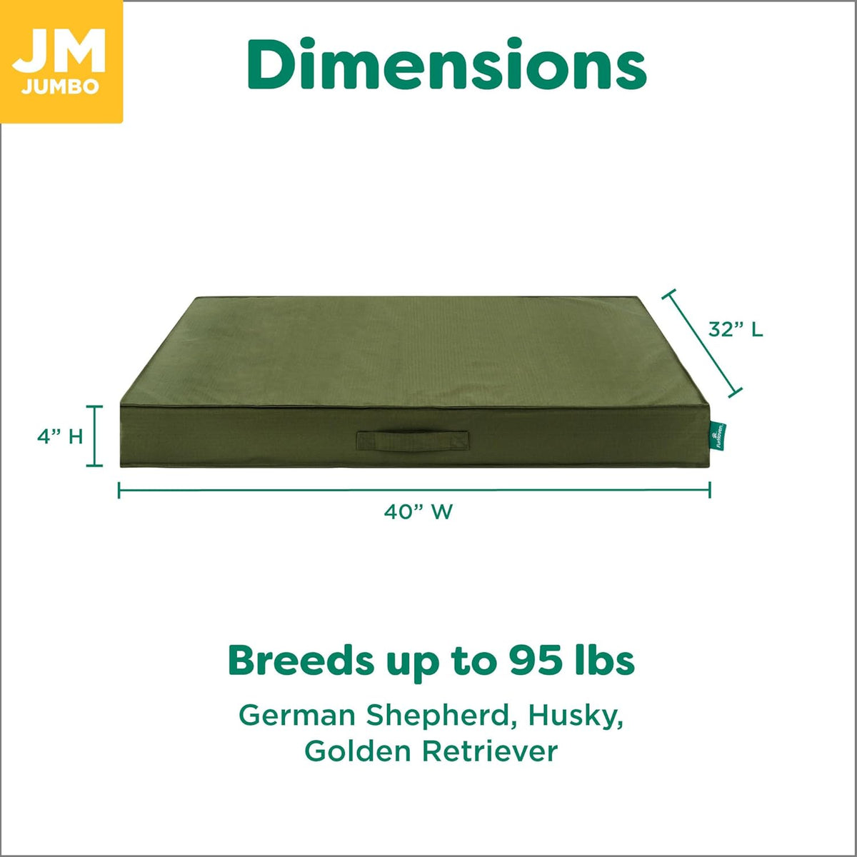 FurHaven Cooling Dog Bed – XL Foam Mattress for Joint Pain Relief, Waterproof Liner, Removable