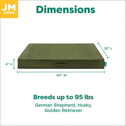 FurHaven Cooling Dog Bed – XL Foam Mattress for Joint Pain Relief, Waterproof Liner, Removable