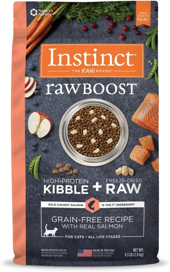 Instinct Raw Boost, Natural Dry Cat Food with Freeze Dried Pieces, High Protein, Grain Free Recipe