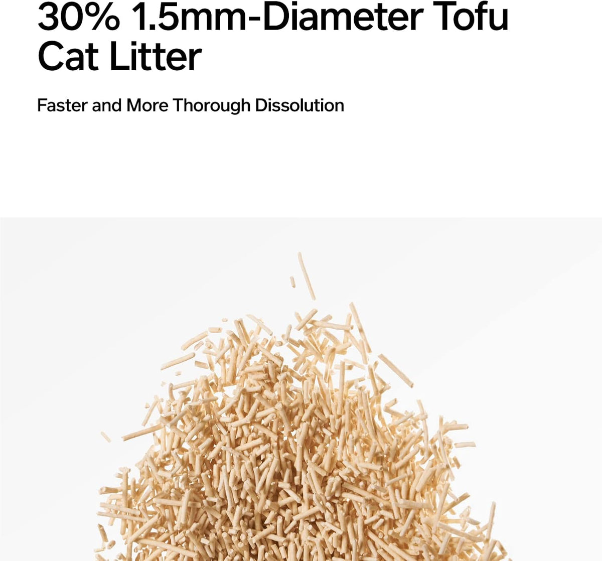 pidan Tofu Cat Litter Clumping,Flushable,Ultra Absorbent and Fast Drying, 100% Natural Ingredients