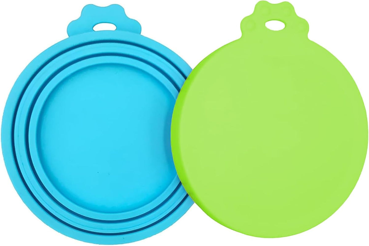 3 Pack Pet Food Can Covers, Silicone Universal Can Lids for Dog & Cat Food, BPA Free, One Fit Most