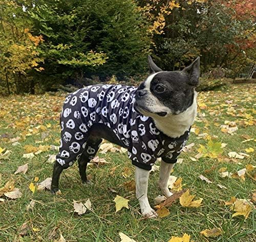 CuteBone Dog Halloween Pajamas Puppy Onesies Small Dogs Soft Pjs Coat Cat Apparel Comfy Pet