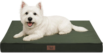 Outdoor Dog Bed for Small Dogs, Waterproof Dog Crate Bed for Small Dogs, Orthopedic Egg Crate Foam