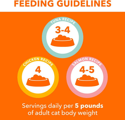 IAMS Perfect Portions Adult Wet Cat Food Cuts in Gravy, Chicken, Tuna, and Salmon Recipe Variety