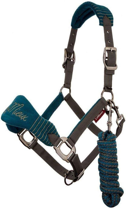LeMieux Vogue Fleece Headcollar - Halter & Leadrope - Extra Padding, Adjustable at Curb and Poll