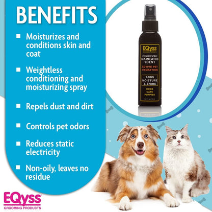 EQyss Premier Pet Spray Marigold Scent - Moisturizes & Conditions for Healthy Skin/Coat