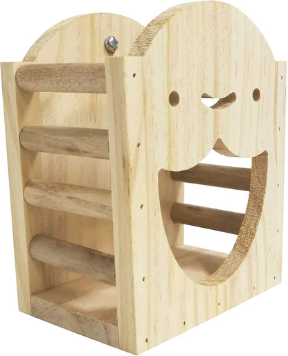 kathson Rabbit Hay Feeder Rack Wood Grass Holder Less Wasted Hay Box Food Feeding Manger Hanging