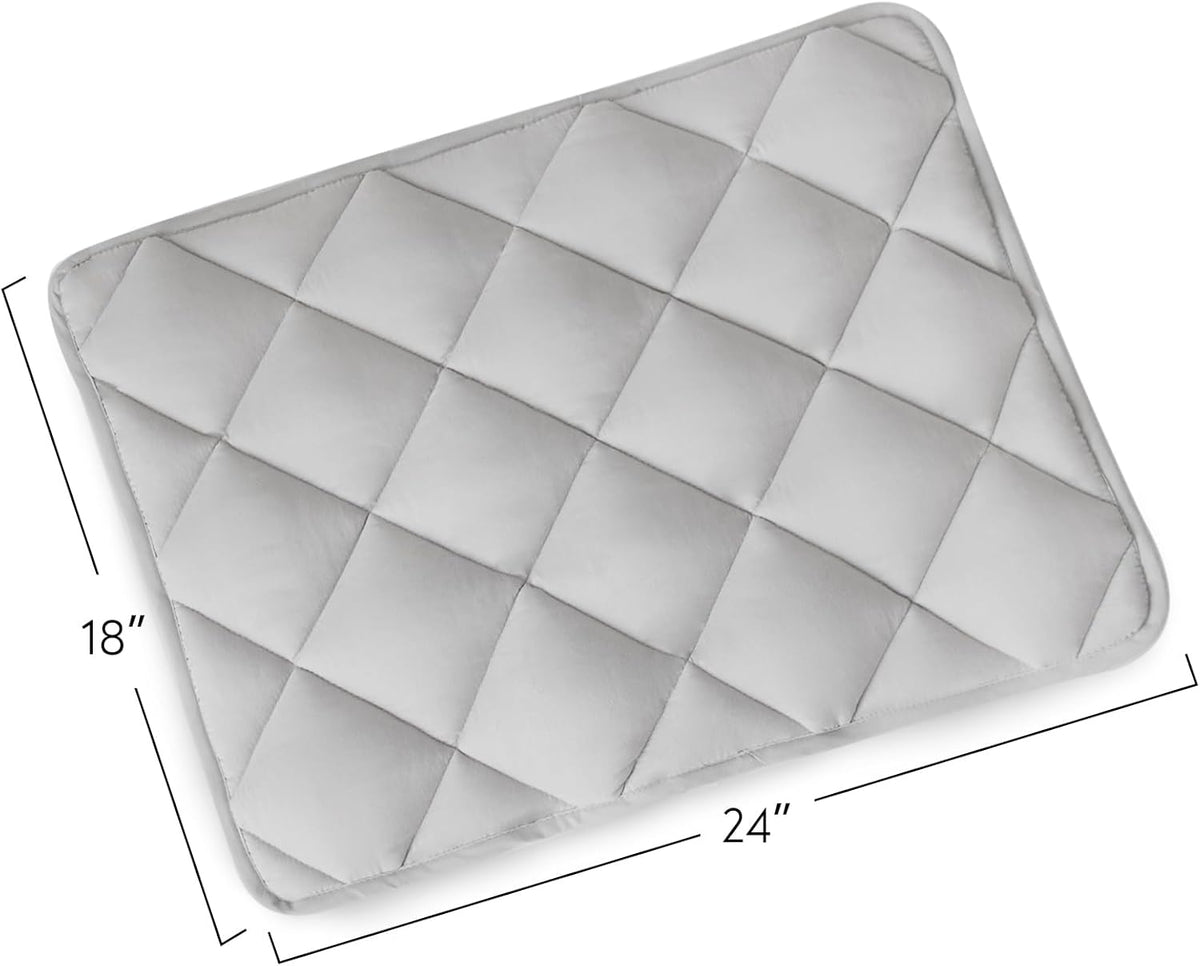 Magik & Kover Dog Crate Pad 2 Pack, Soft Dog Crate Mat with Anti-Slip Bottom, Machine Washable