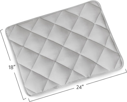 Magik & Kover Dog Crate Pad 2 Pack, Soft Dog Crate Mat with Anti-Slip Bottom, Machine Washable