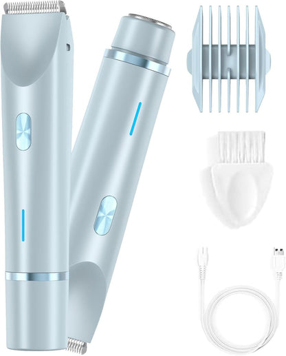 Bikini Trimmer for Women 2025 Upgrade Dual Head Shaver Women Ceramic Blades 2-in-1 Women's Body
