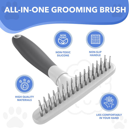 Dog rake deshedding dematting Brush Comb - Undercoat rake for Dogs, Cats, matted, Short,Long Hair