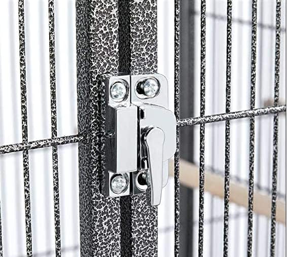 Single Stackable Center Divided Breeder Breeding Bird Flight Double Rolling Cage for Aviaries