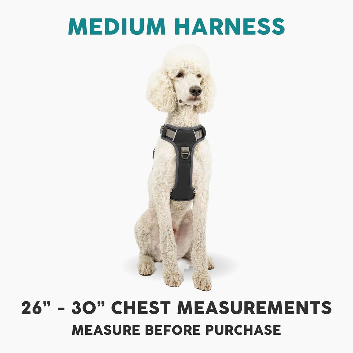 Embark Adventure Dog Harness, Reflective Trim No Pull Dog Harness Medium Sized - Military Grade