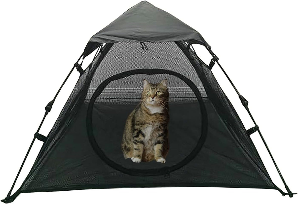 Portable Large Pop Up Pet Cat Tents Enclosures House for Outside Patio Indoor for Cat Puppy Rabbit