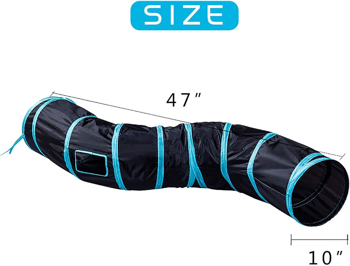 iCAGY Cat Tunnel for Indoor Cats Interactive, Rabbit Tunnel Toys, Pet Toys Play Tunnels for Cats