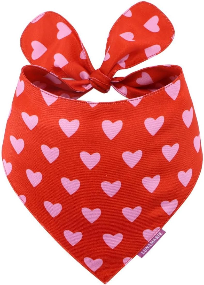 LunaMarie - Luxury Pet Birthday Bandanas -Premium & Silky Poly Fabric | 100% Handmade | Custom