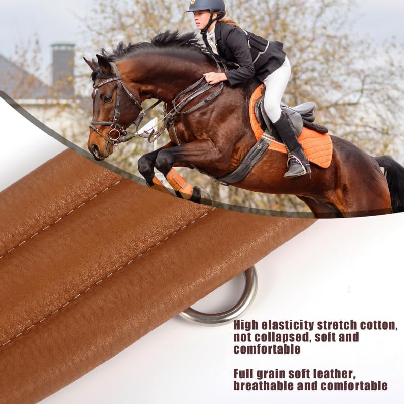 Jeereal English Dressage Girths,Breathable Horse Girth for English Saddle,Premium Equestrean