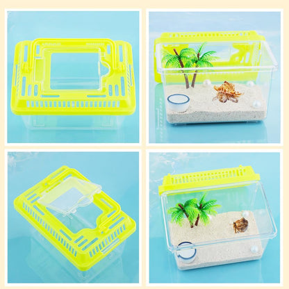 20 Pack Small Plastic Reptile Carrier Tarantula Enclosure Snake Breeding Box Hatching Container for