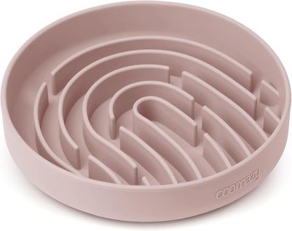Coomazy Large Silicone Slow Feeder Dog Bowls, Interactive Puzzle Toy for Pets Food Training, Keeps