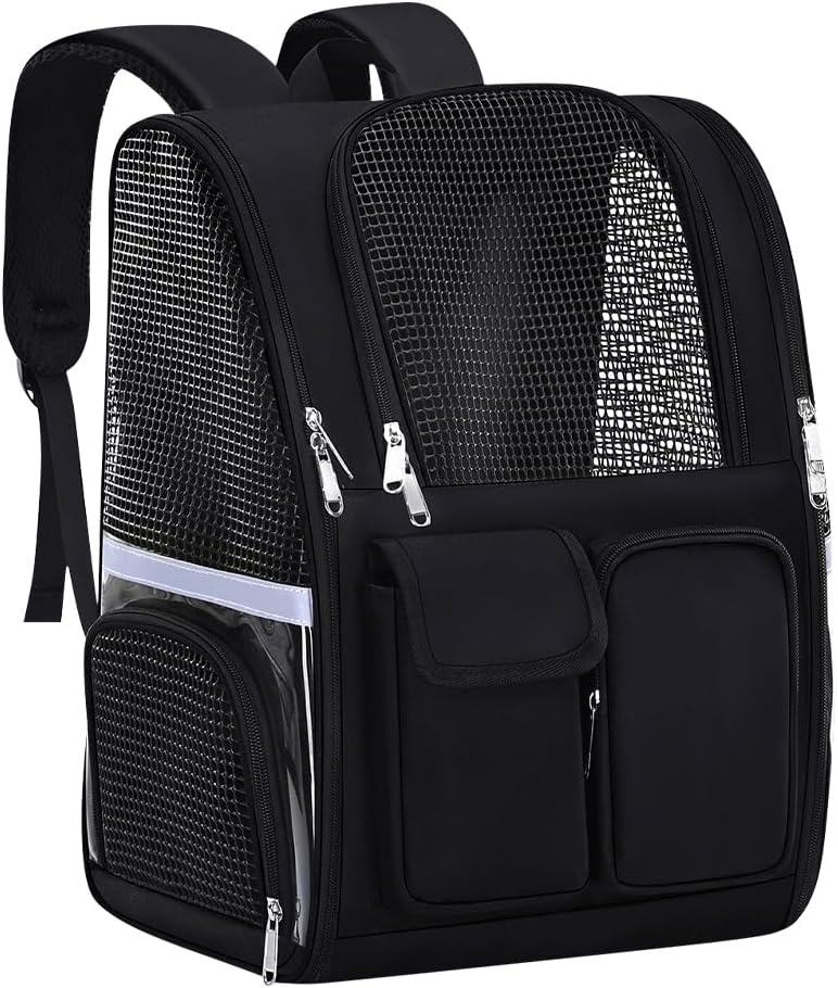 Pet Backpack, Airline Approved Dog Backpack, Cat Bag for Travel Hiking Bike Riding Walking Outdoor