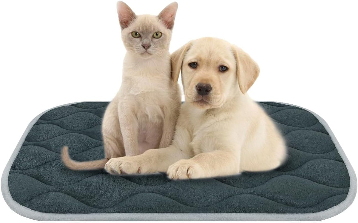 furrybaby Dog Crate Pad for Dog Cages Flat Crate Mat Kennel Pad with Anti-Slip Bottom Machine