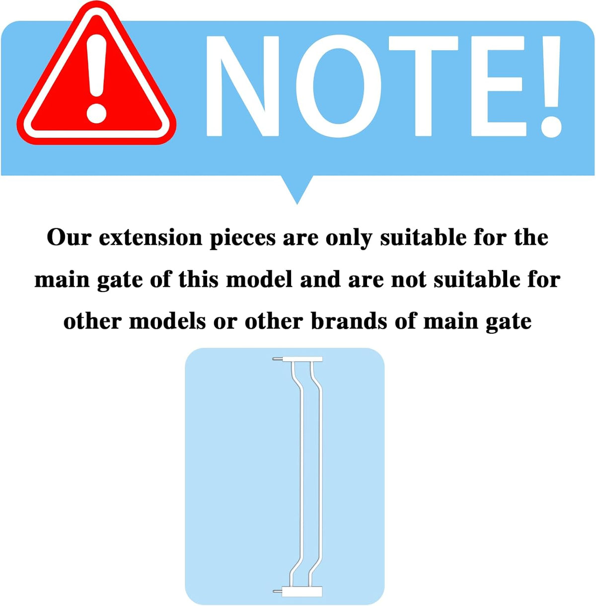Extra Wide Baby Gate 4.72in Extensions Walk Through Baby Gate Pressure Mount Auto Close Child