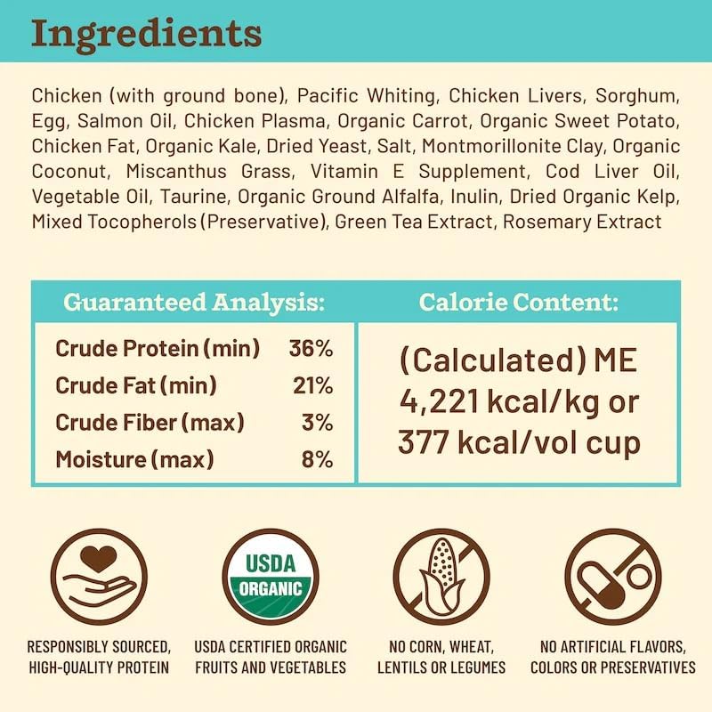 Primal Kibble in The Raw, Freeze Dried Cat Food, Chicken & Fish, Scoop & Serve, Made with Raw