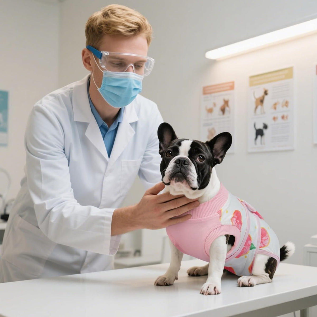 Kuoser Recovery Suit for Dogs Cats After Surgery, Professional Pet Recovery Shirt Dog Abdominal