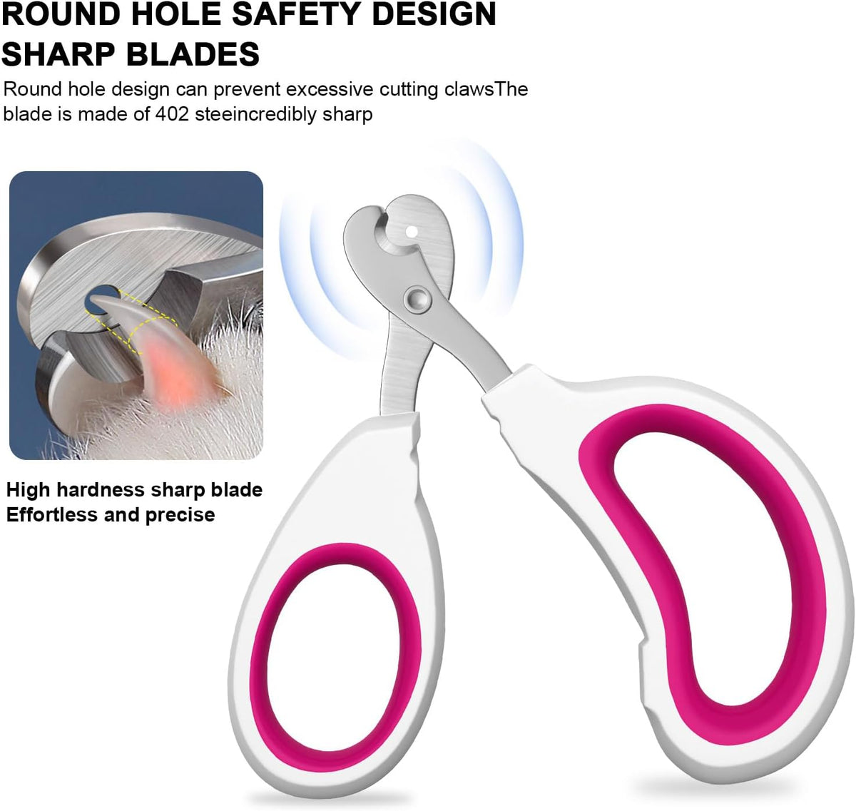 Cat Specific Nail Clipper, Avoiding Excessive Cutting, Suitable for Beginners. It Can Also be Used