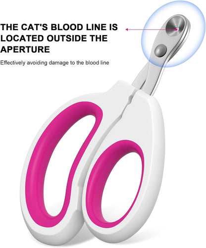 Cat Specific Nail Clipper, Avoiding Excessive Cutting, Suitable for Beginners. It Can Also be Used